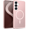 Crong Hybrid Matte Magnetic - Magsafe Case For Samsung Galaxy S26 (Pink) - (CRGHMMSGS26PNK)