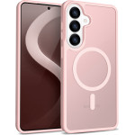 Crong Hybrid Matte Magnetic - Magsafe Case For Samsung Galaxy S26 (Pink) - (CRGHMMSGS26PNK)