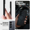 Crong Hybrid Matte Magnetic - Magsafe Case Samsung Galaxy S25 (Black) - (CRGHMMSGS25BLK)