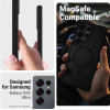 Crong Hybrid Matte Magnetic - Magsafe Case Samsung Galaxy S25 Ultra (Black) - (CRGHMMSGS25UBLK)