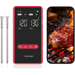 Metapen Kitchen Thermometer With Bluetooth/Wifi App For Grill, Oven, Smoker - Black ME-BOXS01 - (Meatmeet X Pro)