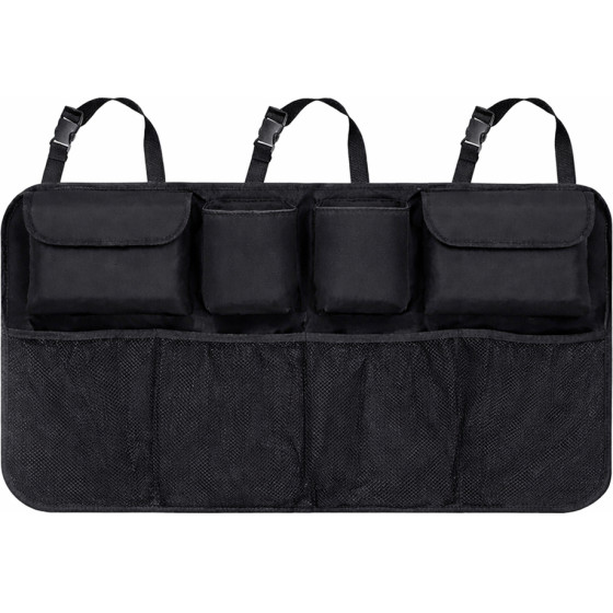 Wozinsky Large Car Organizer For Back Seat Backrest And Trunk - Black - (WDO-01)
