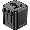Mobile Origin Universal Travel Adapter PW30 EU/UK/US/Aus Black - (MO-UTRA-PW30-BLK)
