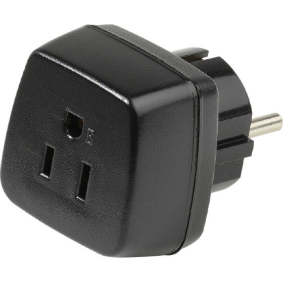 Vivanco Travel Adapter Usa To Schuko Plug - (VVTRAVADUS-SCH)