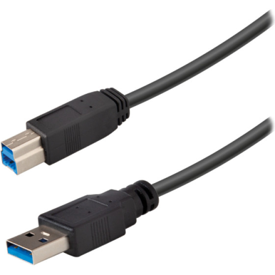Vivanco Type A 3.0 To Type B Usb Cable 1.5m Black - (IT30USBAB15MK)