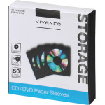 Vivanco �������� ����� Cd / Dvd 50pCs Black - (VVCDDVD50PZK)