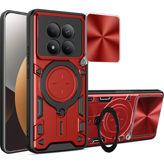 Techsuit - Camguard Pro - Xiaomi Redmi Note 15 Pro+ 5G / Poco M8 Pro 5G - Red