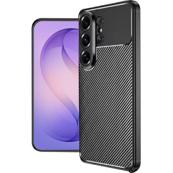 Techsuit - Carbonfiber - Samsung Galaxy S26 Ultra - Black
