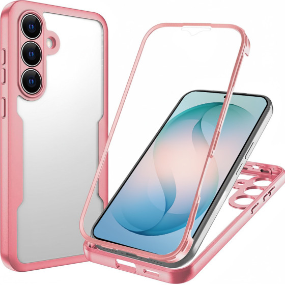 Techsuit - Colorverse 360 Series + Screen Protector - Samsung Galaxy S26 Plus - Pink