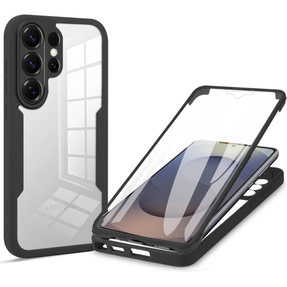 Techsuit - Colorverse 360 Series + Screen Protector - Samsung Galaxy S26 Ultra - Black