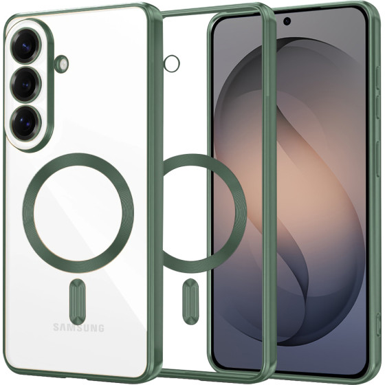 Techsuit - Luxury Crystal Magsafe - Samsung Galaxy S26 - Deep Green