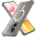 Techsuit - Shockproof Clear Silicone Magsafe - Samsung Galaxy S26 - Smoke Black