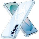 Techsuit - Shockproof Clear Silicone Magsafe - Samsung Galaxy S26 Plus - Clear