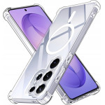 Techsuit - Shockproof Clear Silicone Magsafe - Samsung Galaxy S26 Ultra - Clear
