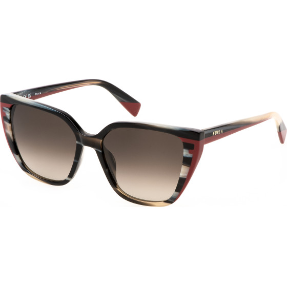FURLA Sunglasses Women (Lens/Bridge/Temple) 55/16/140 mm) - (SFU782-5505GZ)