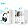 BWOO Anc Wireless Headphone Premuim Sound Quality BW587 Black