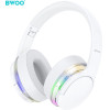 BWOO Anc Wireless Headphone Premuim Sound Quality BW587 White