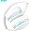 BWOO Anc Wireless Headphone Premuim Sound Quality BW587 White