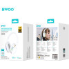 BWOO Anc Wireless Headphone Premuim Sound Quality BW587 White