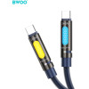 BWOO 240W Type C To Type C Data Scented Cable With Rgb Lighting Black X325C-C