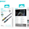 BWOO 240W Type C To Type C Data Scented Cable With Rgb Lighting Black X325C-C