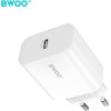 BWOO Wall Charger CDA233 Pd 20W 1x USB-C white