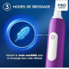 Braun Oral-B Junior Electric Toothbrush Child Rotating Toothbrush Purple - (8006540742891)
