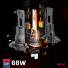 AMiO - ��������� Led F25 Pro Black Edition H7 68W 12-24V Full Can Bus �� ����������� 7646lm �� ����� ����� 6000K ��� ��������� ���������� & ������� - ��� 2 ���. (04720/AM) - (04720)