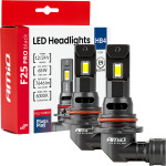 AMiO - ��������� Led F25 Pro Black Edition HB4 (9006) 68W 12-24V Full Can Bus �� ����������� 7646lm �� ����� ����� 6000K ��� ��������� ���������� & ������� - ��� 2 ���. (04723/AM) - (04723)