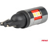 AMiO - ������ Led Can Bus T10 W5W (W2.1x9.5d) Universal ��� ��������� ���������� & ������� �� ���� 12V-48V & 9xSmd 3030 �� ����� �������� 5500K Chrome/Black - ��� 2 ���. (04244/AM) - (04244)
