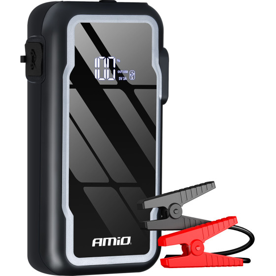 AMiO - ������� ��������� ��������� 3 �� 1 ����� Jump Starter �� ��� Led ��� Powerbank ���� ����������� 12V �������� 12Ah 800-1600A ��� ��������� ���������� - 1 ���. (04678/AM) - (04678)