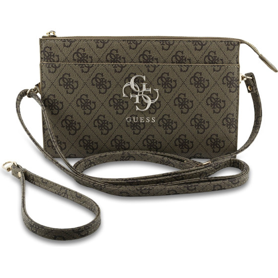 Guess Pu 4G Metal Logo Phone Bag Brown - (GUWPO5P4GP4GLW)
