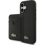 LACOSTE Iconic Petit Pique Magsafe Case + Wallet For Iphone 17 Black - (LCHMBWP17SPLAK)
