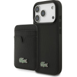 LACOSTE Iconic Petit Pique Magsafe Case + Wallet For Iphone 17 Pro Black - (LCHMBWP17LPLAK)