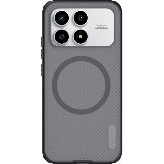 Nillkin Super Frosted Pro Magnetic Back Cover For Poco F8 Pro Transparent Black - (57983129433)
