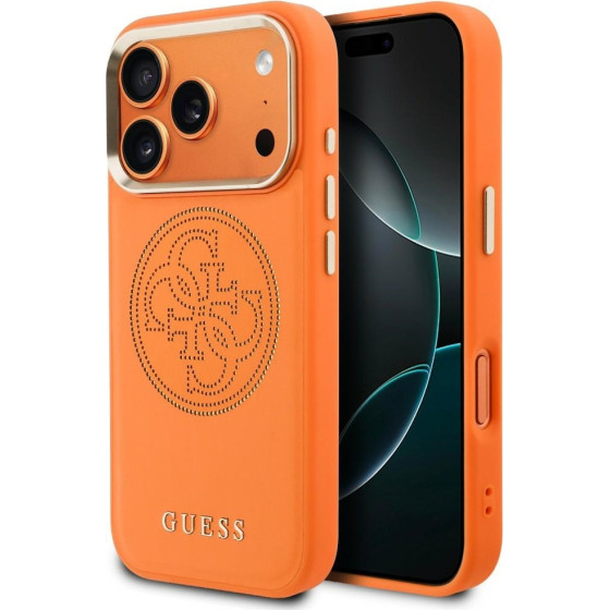 Guess Case Perforated 4G Magsafe For Iphone 17 Pro Max Orange - (GUHMP17X5PG4SRGO)