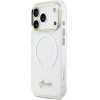 Guess Etui Iml Gradient Script Metal Magsafe Do Iphone 17 Pro Bialy - (GUHMP17L5HTGMCSH)