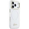 Guess Etui Iml Gradient Script Metal Magsafe Do Iphone 17 Pro Bialy - (GUHMP17L5HTGMCSH)