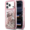 Karl Lagerfeld Case Liquid Glitter Karl Script Logo Magsafe For Iphone 17 Pro Pink - (KLHMP17L6LKSCAMP)