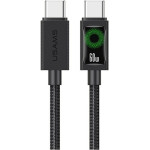 Usams Cable U92 60W USB-C To USB-C 1.2m Black - (SJ773USB01)