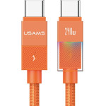 Usams Cable U93 240W USB-C To USB-C 1.2m Orange - (SJ775USB02)