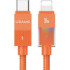 Usams Cable U93 30W USB-C To Lightning 1.2m Orange - (SJ776USB02)