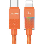 Usams Cable U93 30W USB-C To Lightning 1.2m Orange - (SJ776USB02)