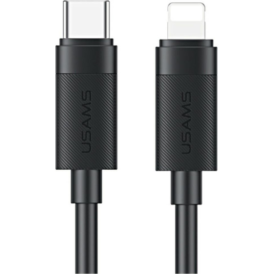 Usams Cable U94 30W USB-C To Lightning 1m Black - (SJ781USB01)