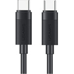 Usams Cable U94 60W USB-C To USB-C 1m Black - (SJ780USB01)