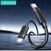 Usams Cable U94 60W USB-C To USB-C 1m Black - (SJ780USB01)