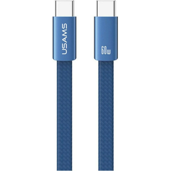 Usams Cable U96 60W USB-C To USB-C 1.2m Blue - (SJ783USB01)