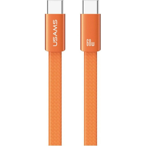 Usams Cable U96 60W USB-C To USB-C 1.2m Orange - (SJ783USB02)