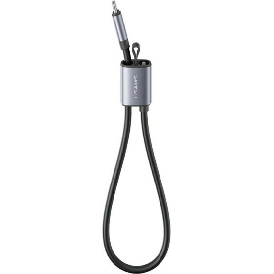 Usams Cable U97 60W USB-C To USB-C Handstrap 30cm Tarnish - (SJ784USB01)