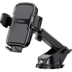 Usams Car Holder ZJ086 For windshield/Dashboard Black - (ZJ086ZJ01)